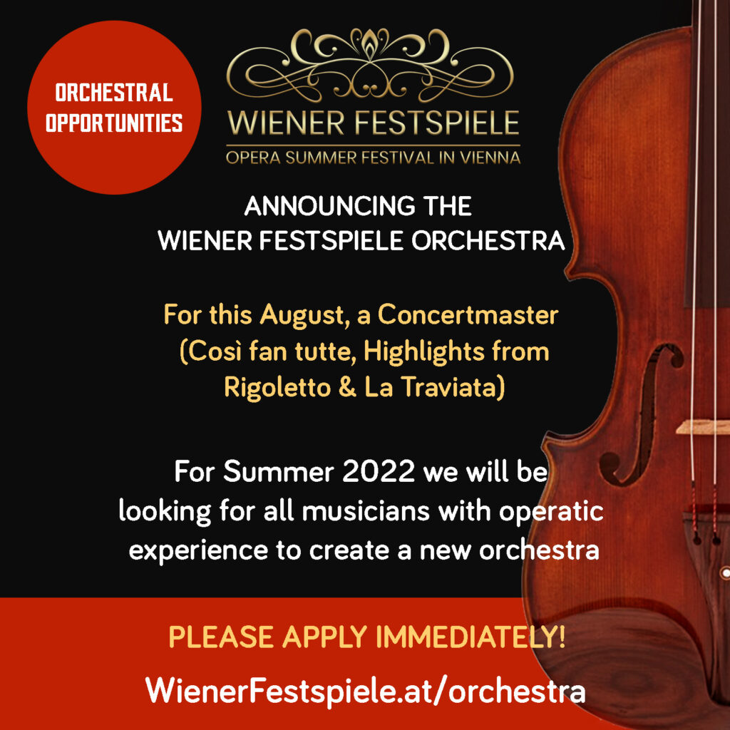 Orchestra Audition - Wiener Festspiele / Vienna Festival